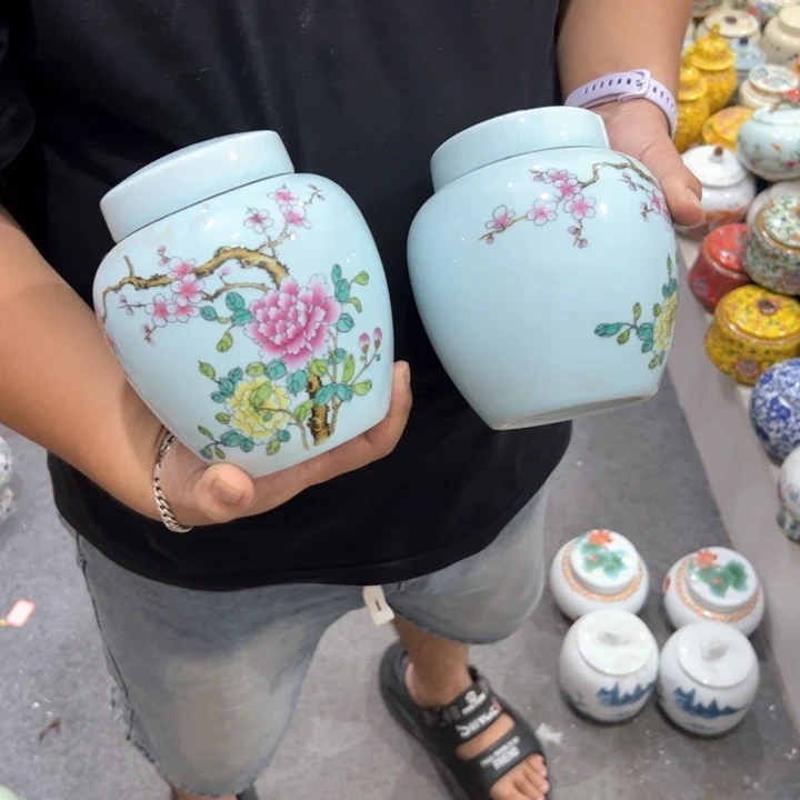 瑕疵福利品陶瓷茶叶罐介意勿拍