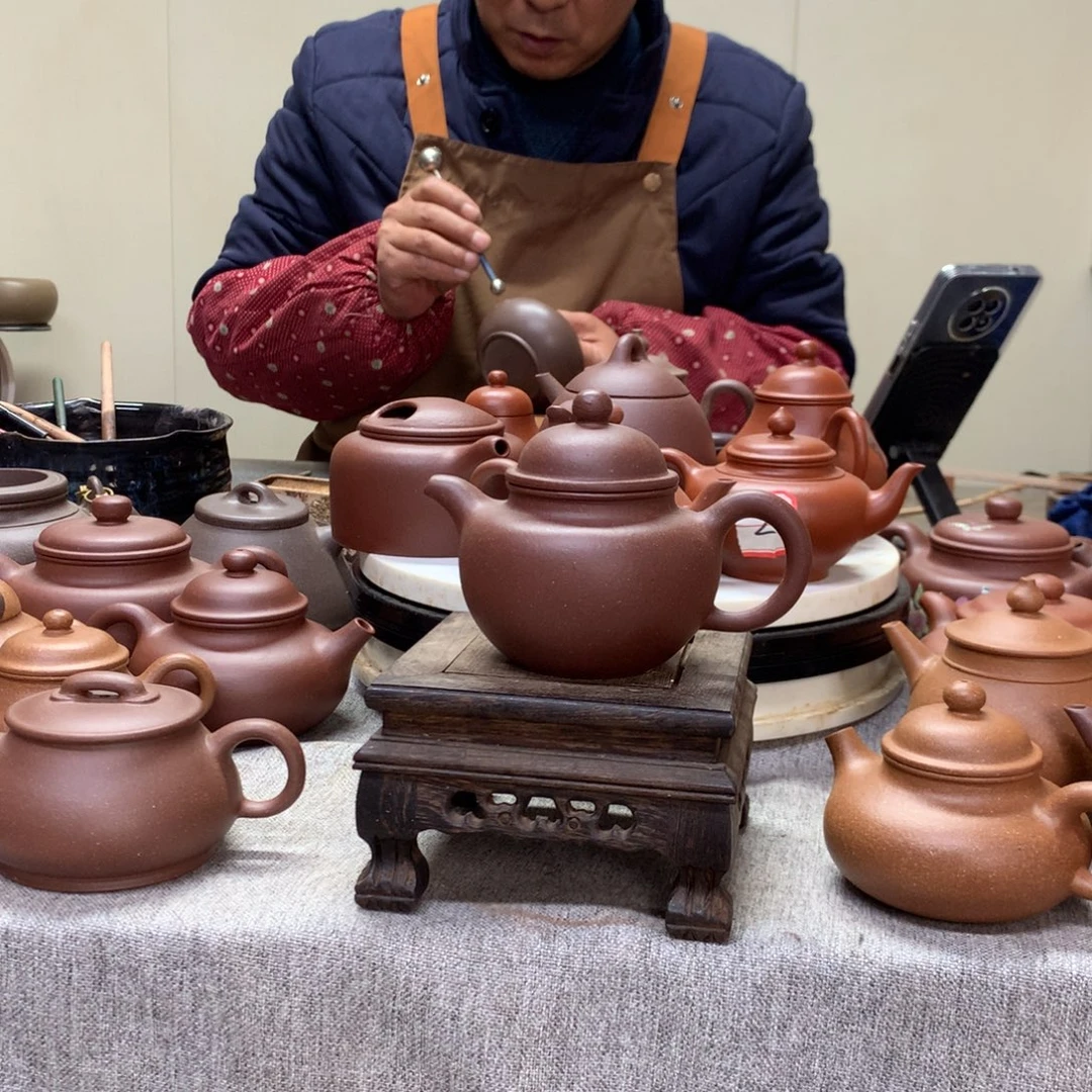 茶壶紫泥小掇球170 C半手工制作