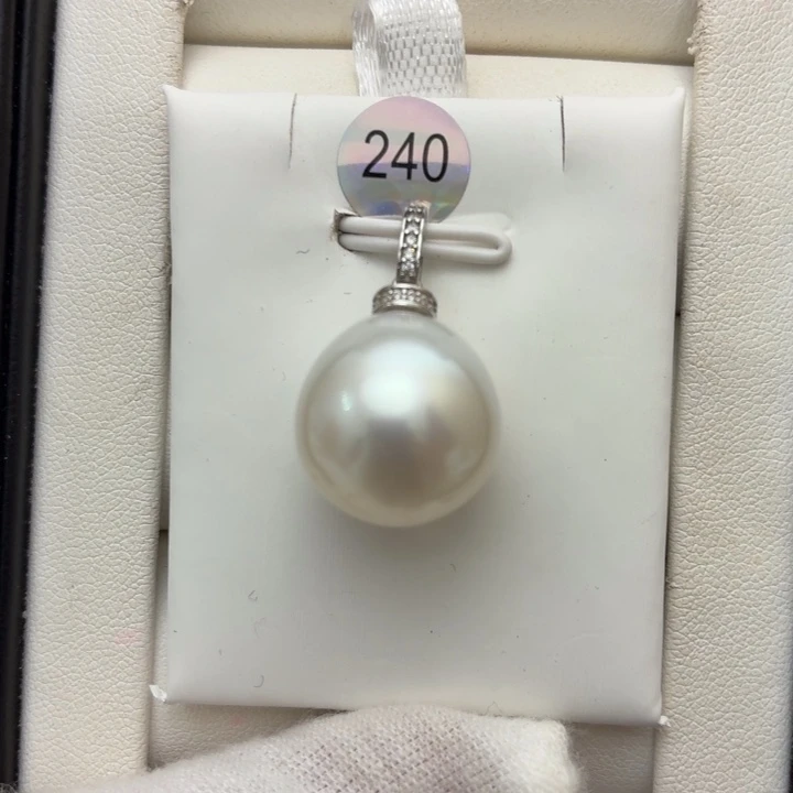 颈饰海水珍珠银S925镶嵌