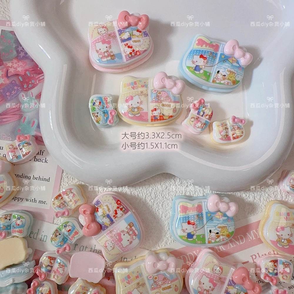 定制迷你仿真微缩卡通KT猫漫画书diy手工奶油胶饰品树脂配件场景