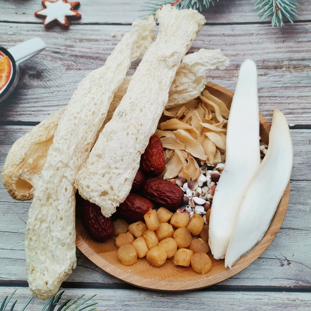 干贝菌汤竹荪汤料广式煲汤调理食材炖汤家庭汤包干货材料传统
