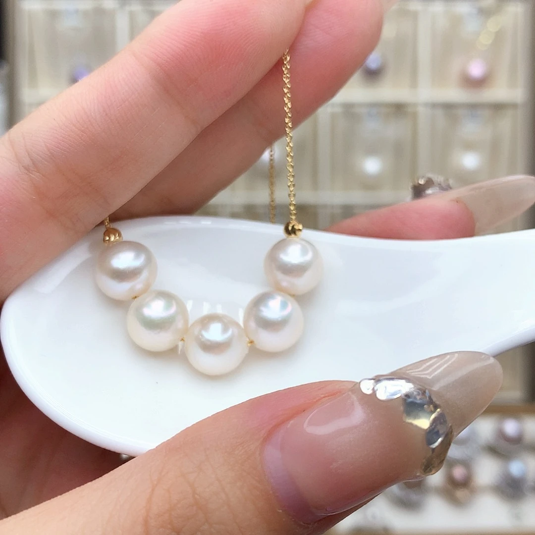 淡水珍珠合金颈饰