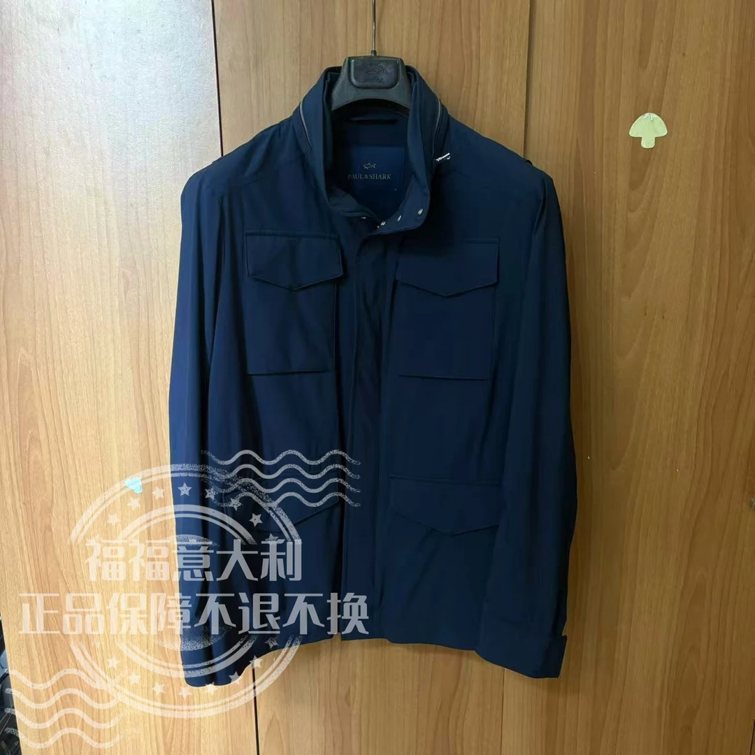 福福意大利 不退换 保鲨 XG004藏青色白金台风系列薄外套