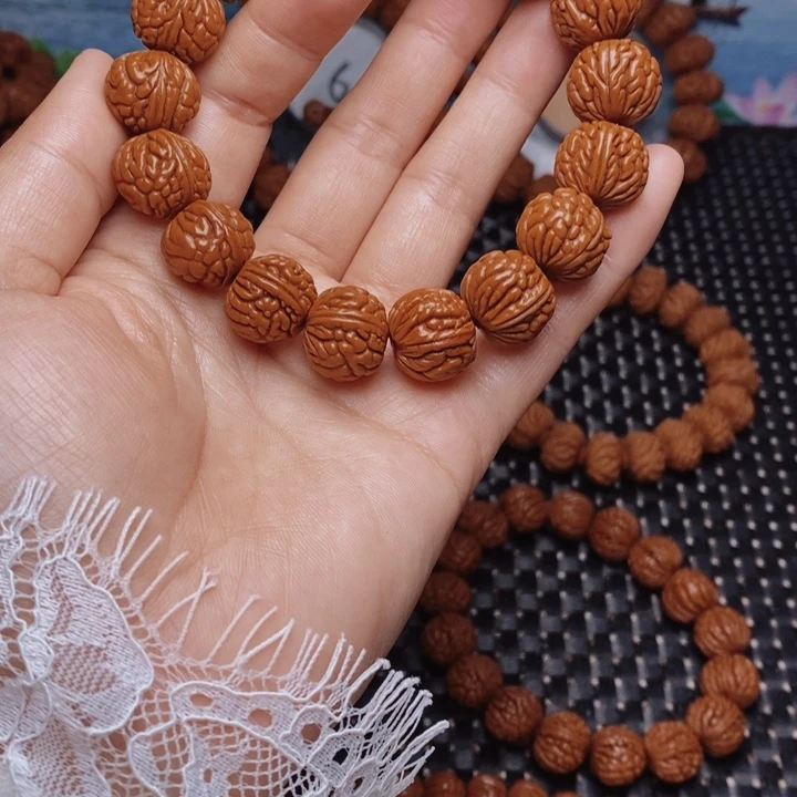 桃核手串龙纹桃核