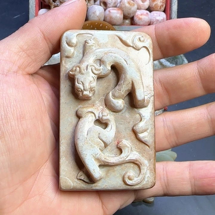 和田玉挂件未镶嵌无