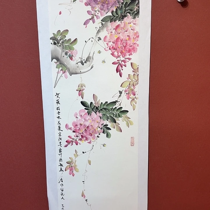 国画听兰老师花鸟