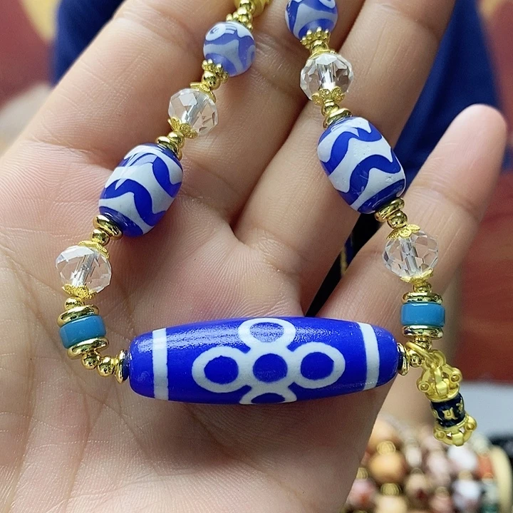 玛瑙/玉髓合金颈饰