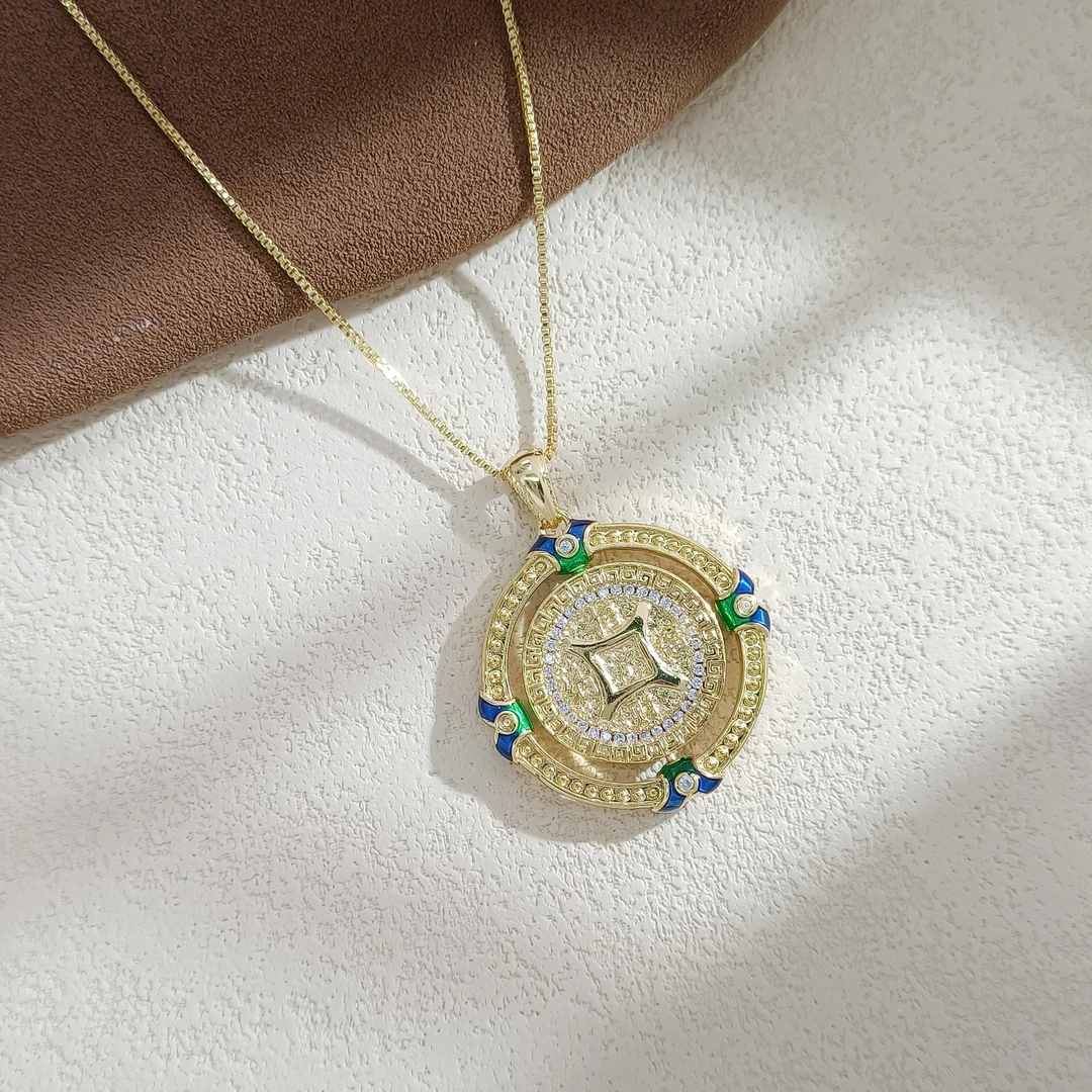 铜合金项链 WHSM-002778【暮云鎏琻】项链气质时尚欧美简约