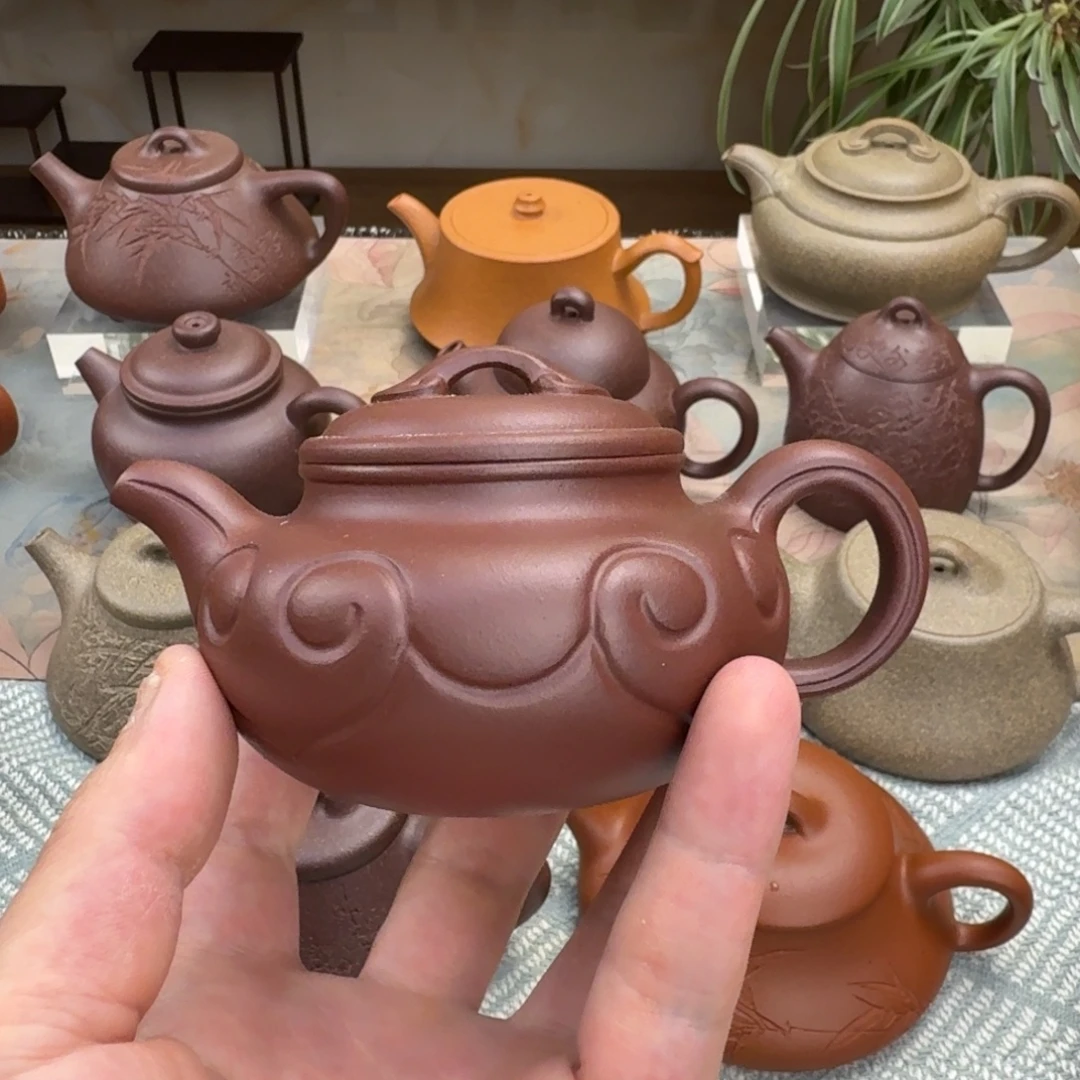 茶壶紫砂微瑕 仿古如意 紫泥 175cc 要求高勿拍