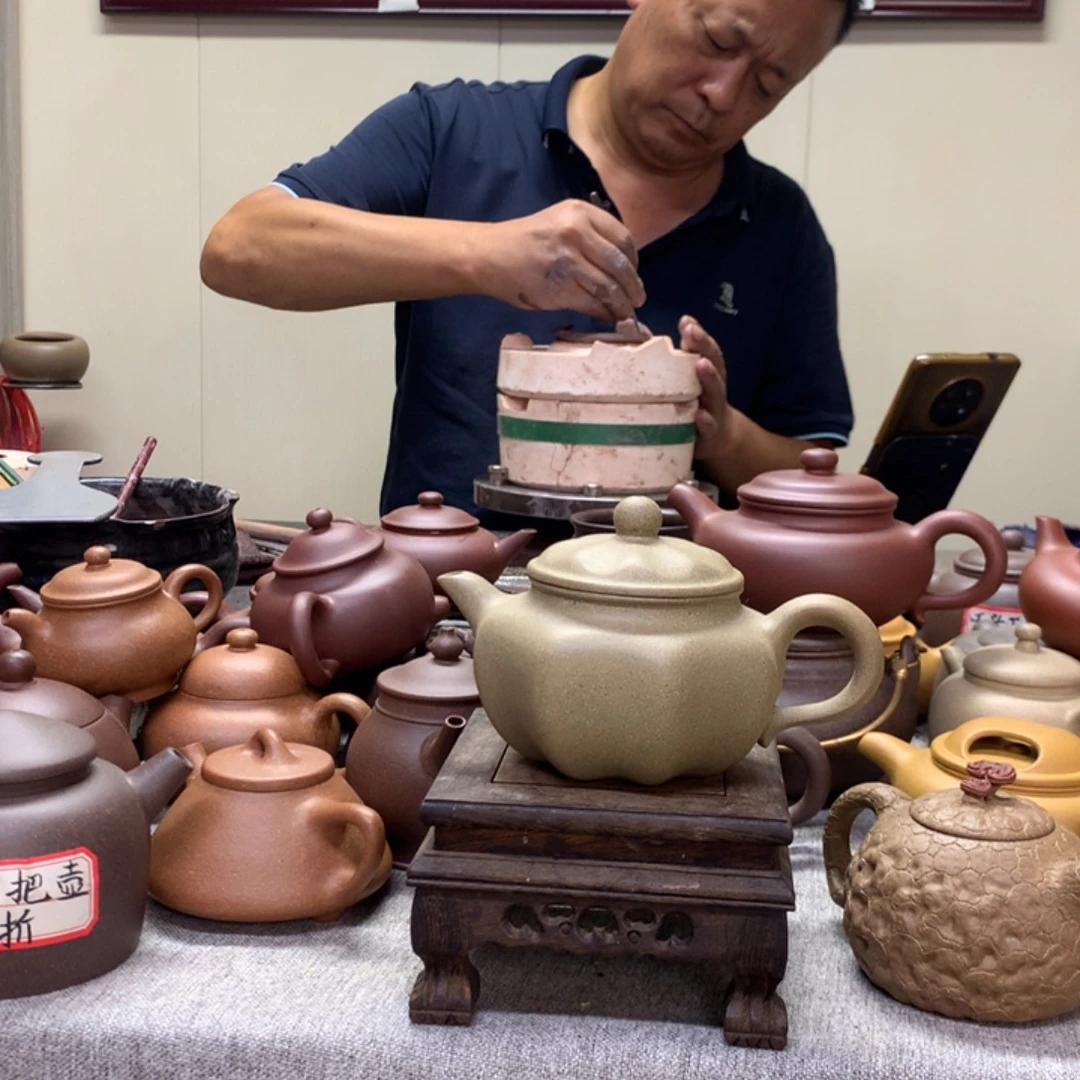 茶壶段泥八面玲珑260 C半手工制作