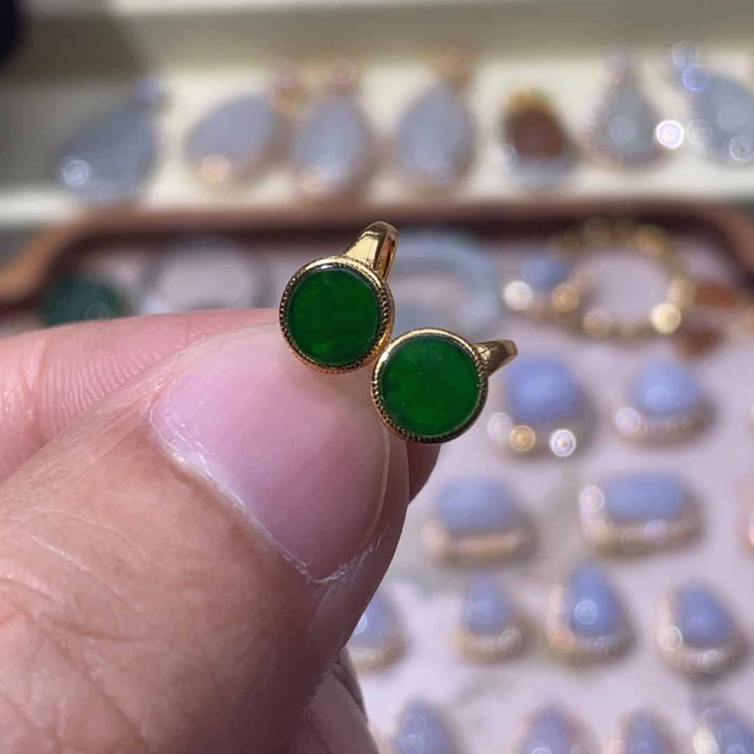 翡翠银S925镶嵌颈饰