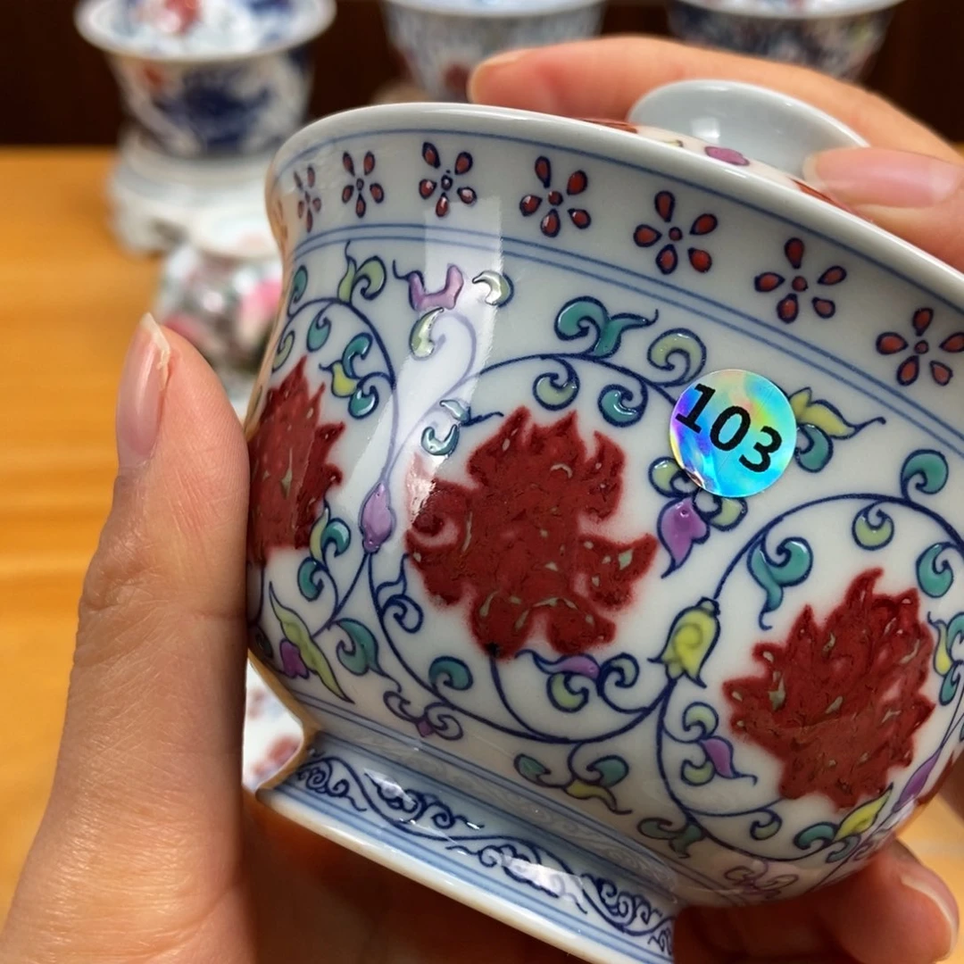 手绘现代茶具非古董