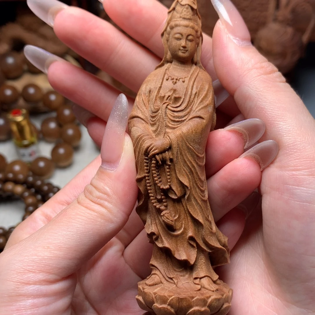 檀香木其他老山檀香观音微瑕