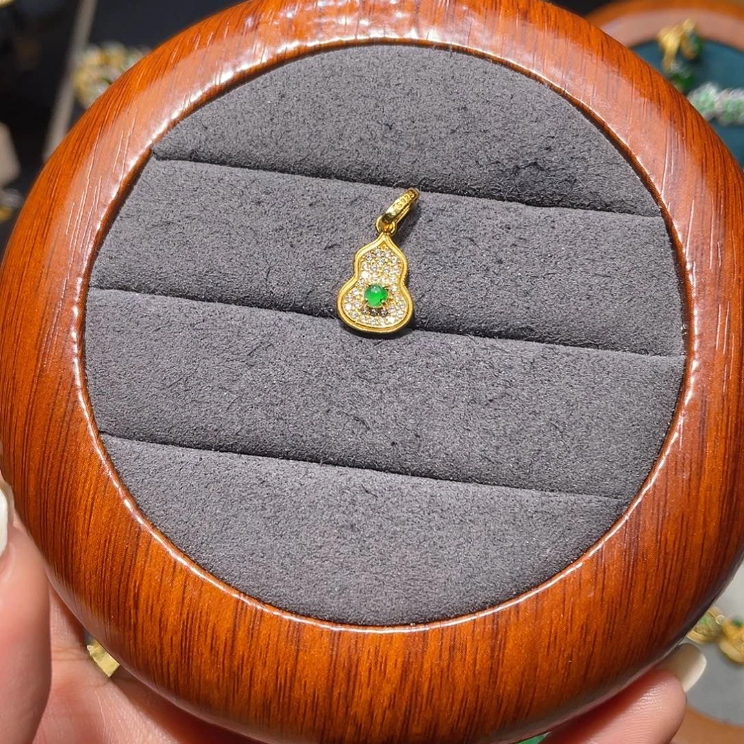 翡翠银S925镶嵌颈饰