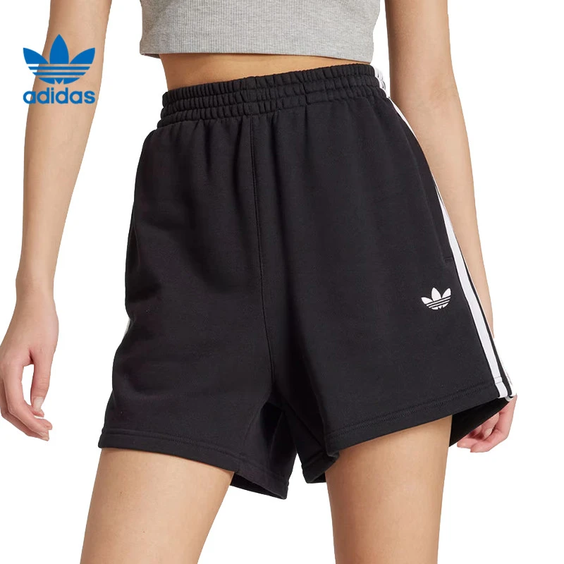 adidas Originals阿迪三叶草女子3S SHORTS FT针织短裤JW5109