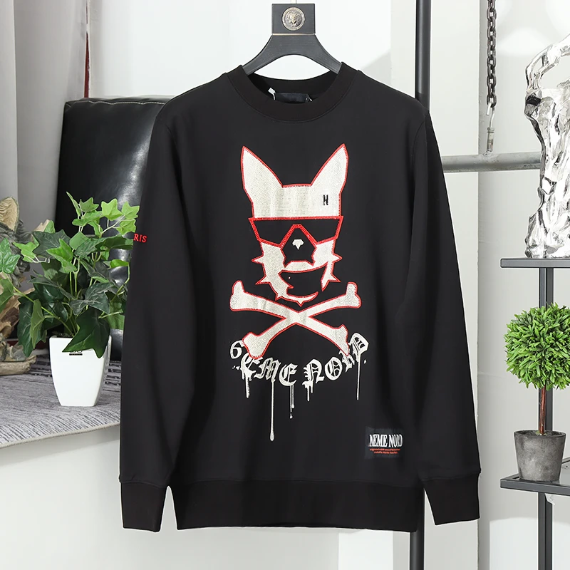 潮流剪标尾货男装 秋冬款百搭时尚舒适宽套头卫衣8658