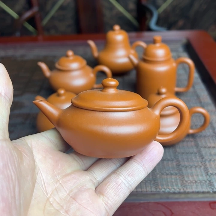 茶壶紫砂赵庄朱泥、全手工