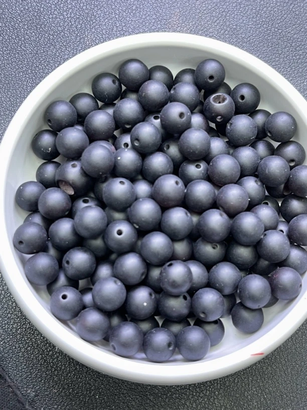 天然琥珀蜜蜡 药珀散珠A406 14MM  7颗（赠弹力绳）
