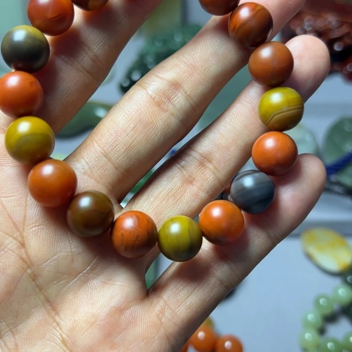 秃***酱合金手链南红玛瑙