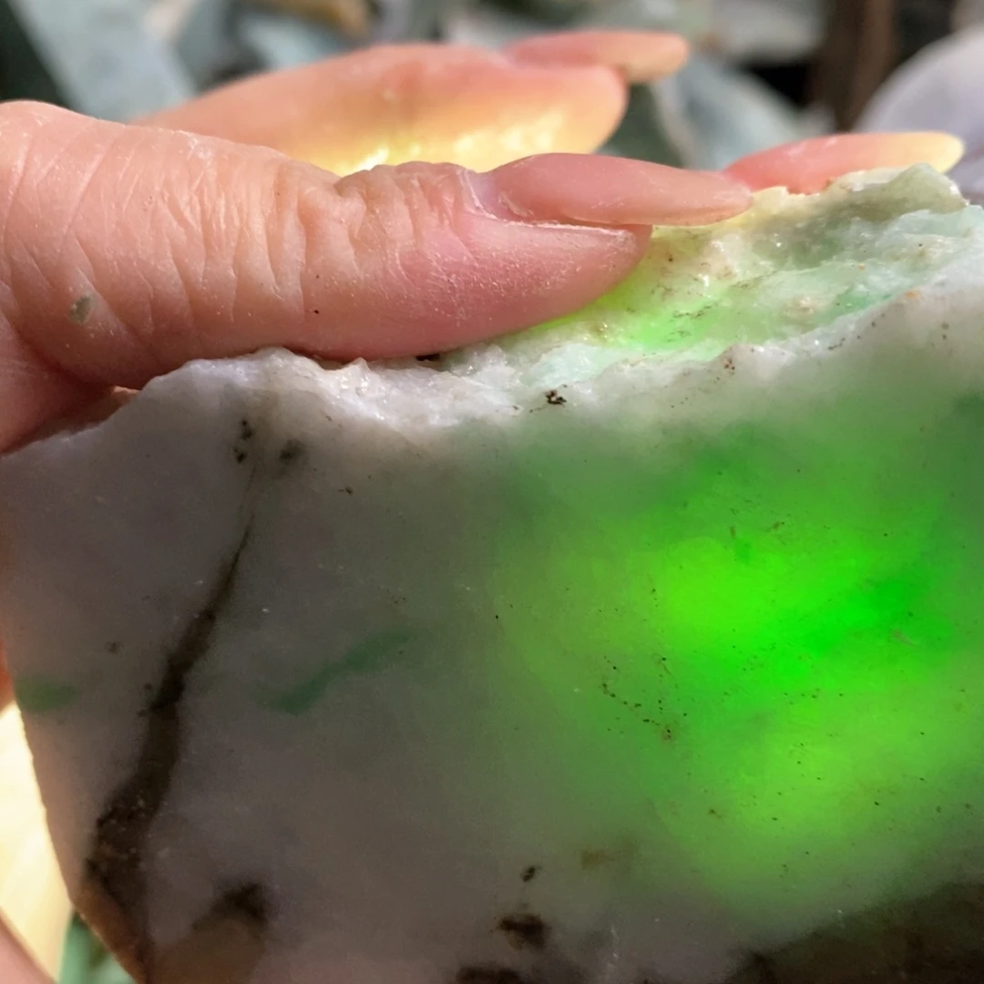 颈饰未镶嵌翡翠天然翡翠