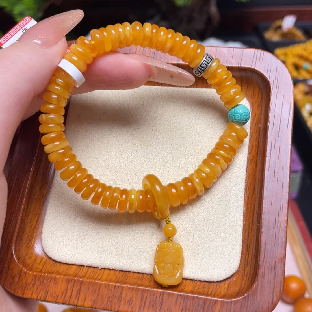 蜜蜡手链未镶嵌手串