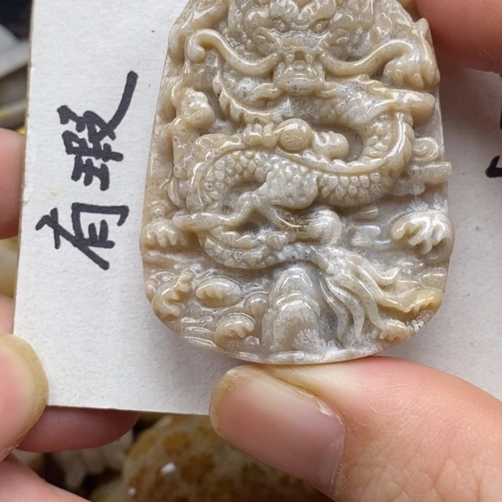 硅化珊瑚（珊瑚玉）未镶嵌颈饰