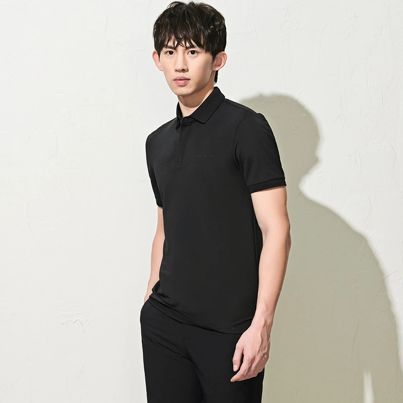 【商场同款】报喜鸟2025夏季新款男士生活休闲短袖POLO衫上衣短T