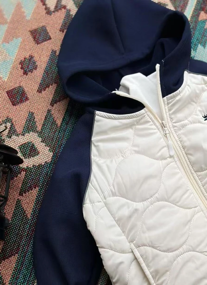 大庆仓刺绣H皇冠儿童时尚休闲夹棉外套库位A3-21