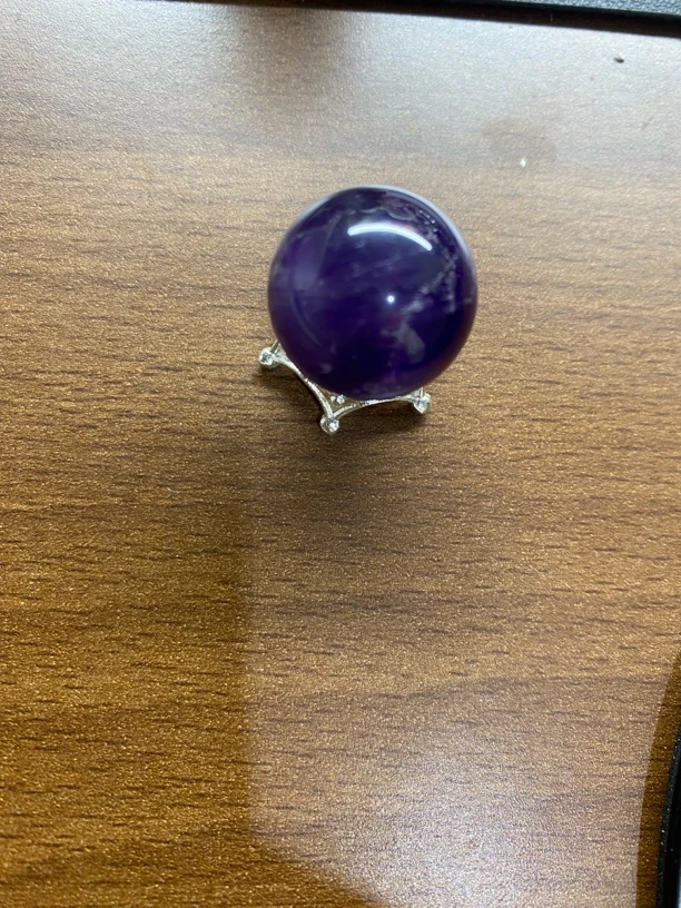紫水晶球天然卡20A036