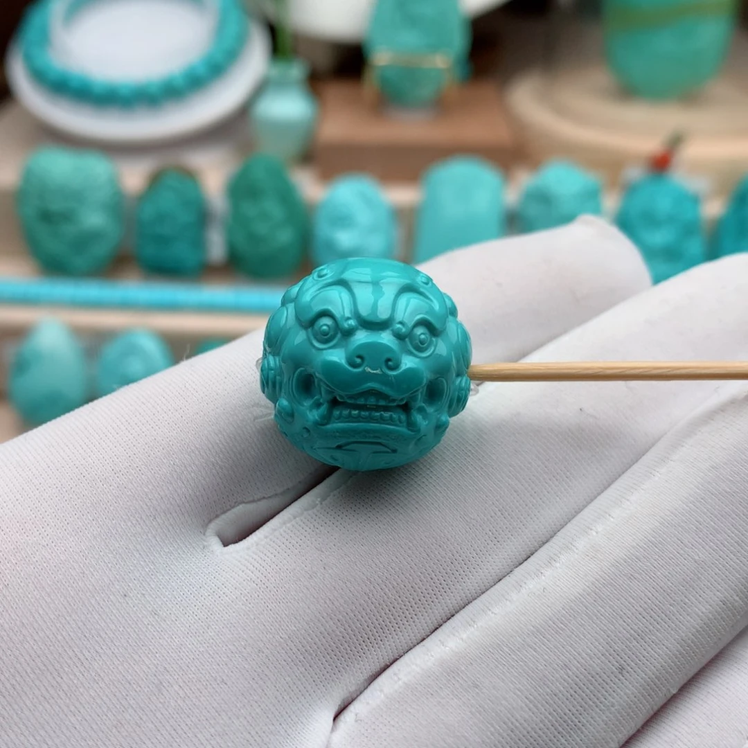 绿松石珠宝奇石未镶嵌重：9.85克