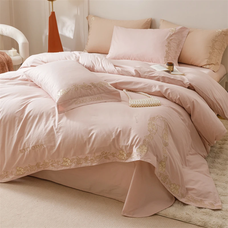 2025新款-赫柏系列-A类精梳全棉高端刺绣工艺款纯棉床上用品套件