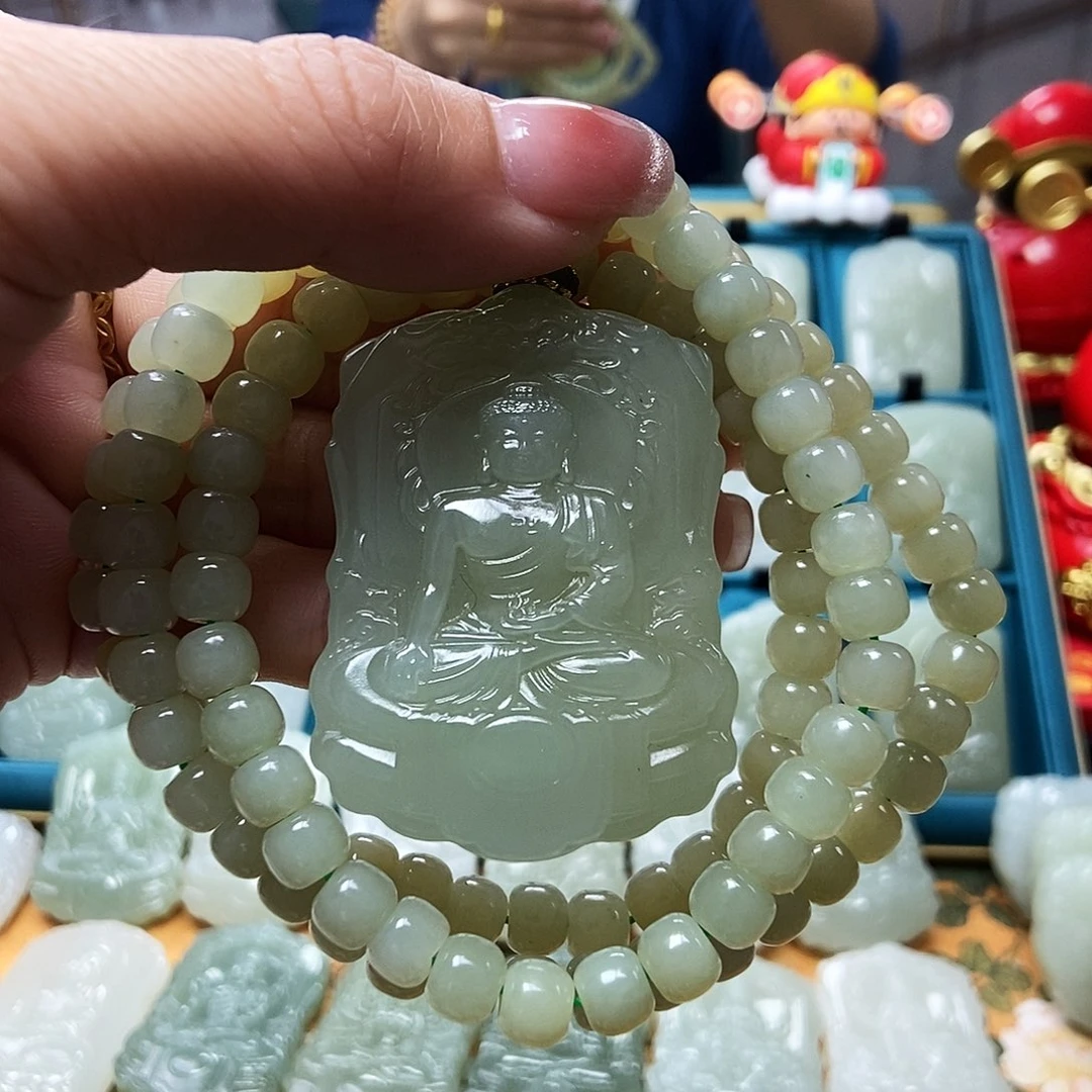 和田玉颈饰未镶嵌肇*玲