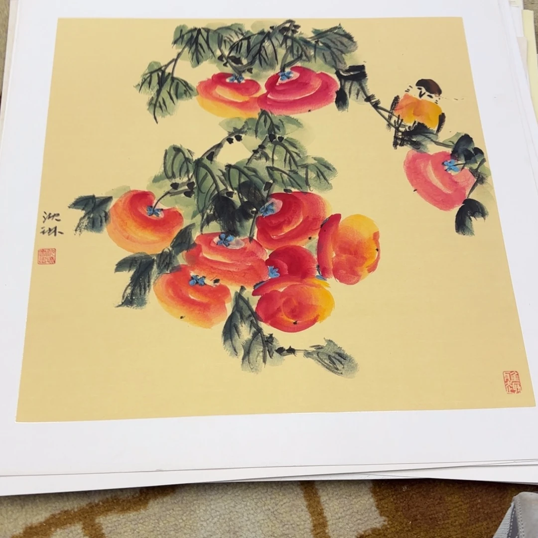 国画50-50卡纸作品艺