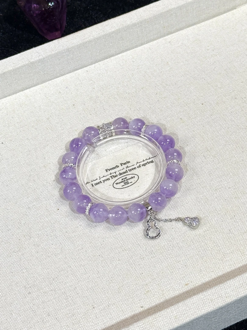 薰衣草之恋 | 紫水晶手串｜水晶疗愈能量石｜网红同款天然水晶｜