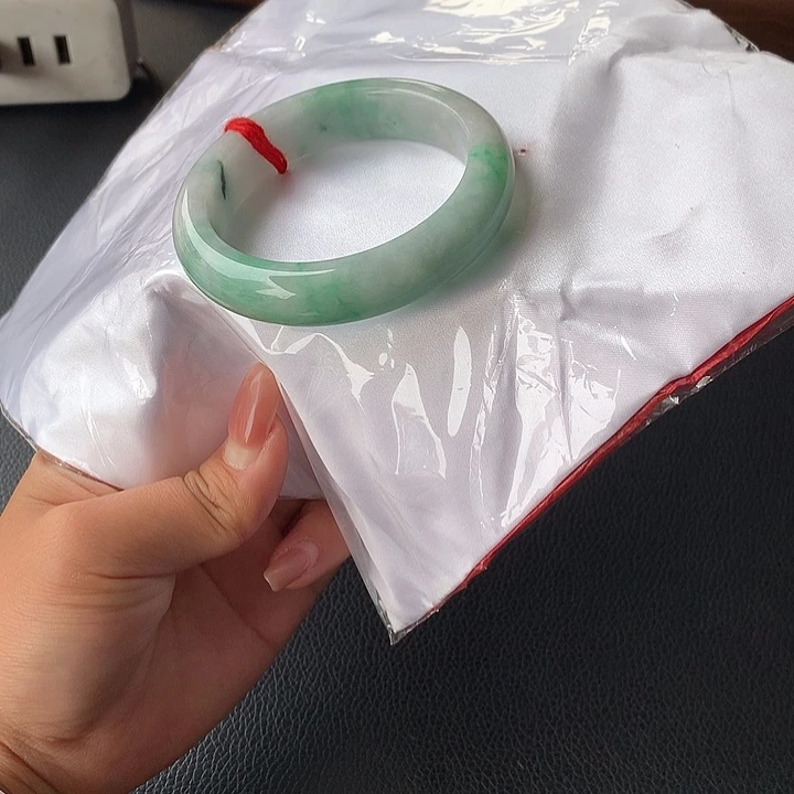 翡翠未镶嵌手镯53.7-szpy