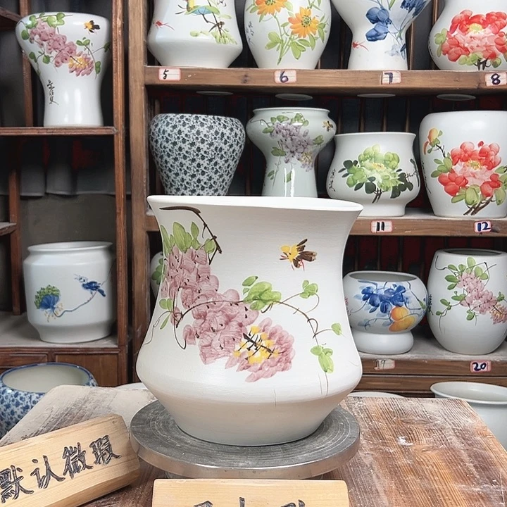 摆件小蛮腰紫藤新款陶瓷