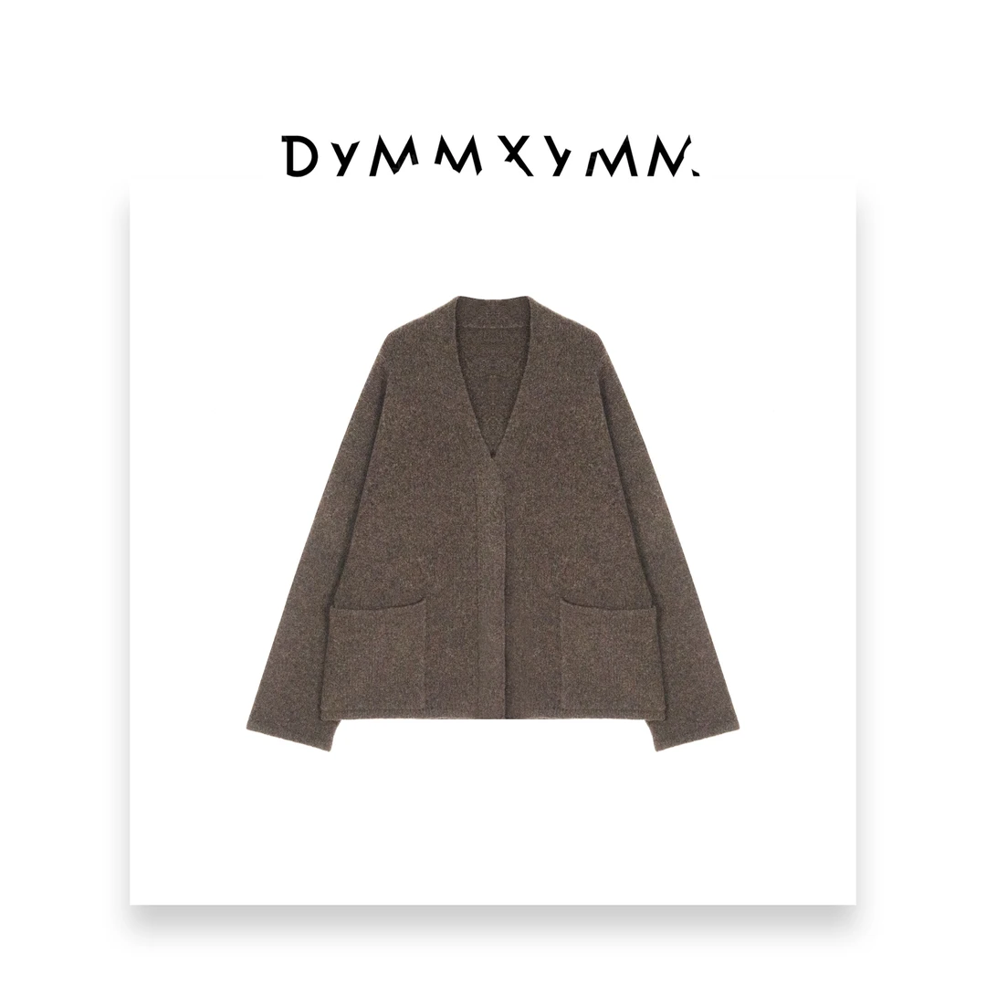 【DYMMXYMM】-《朗姆》-【黑标】LM.秋款咖色慵懒宽松毛衣外套-5FWY6570