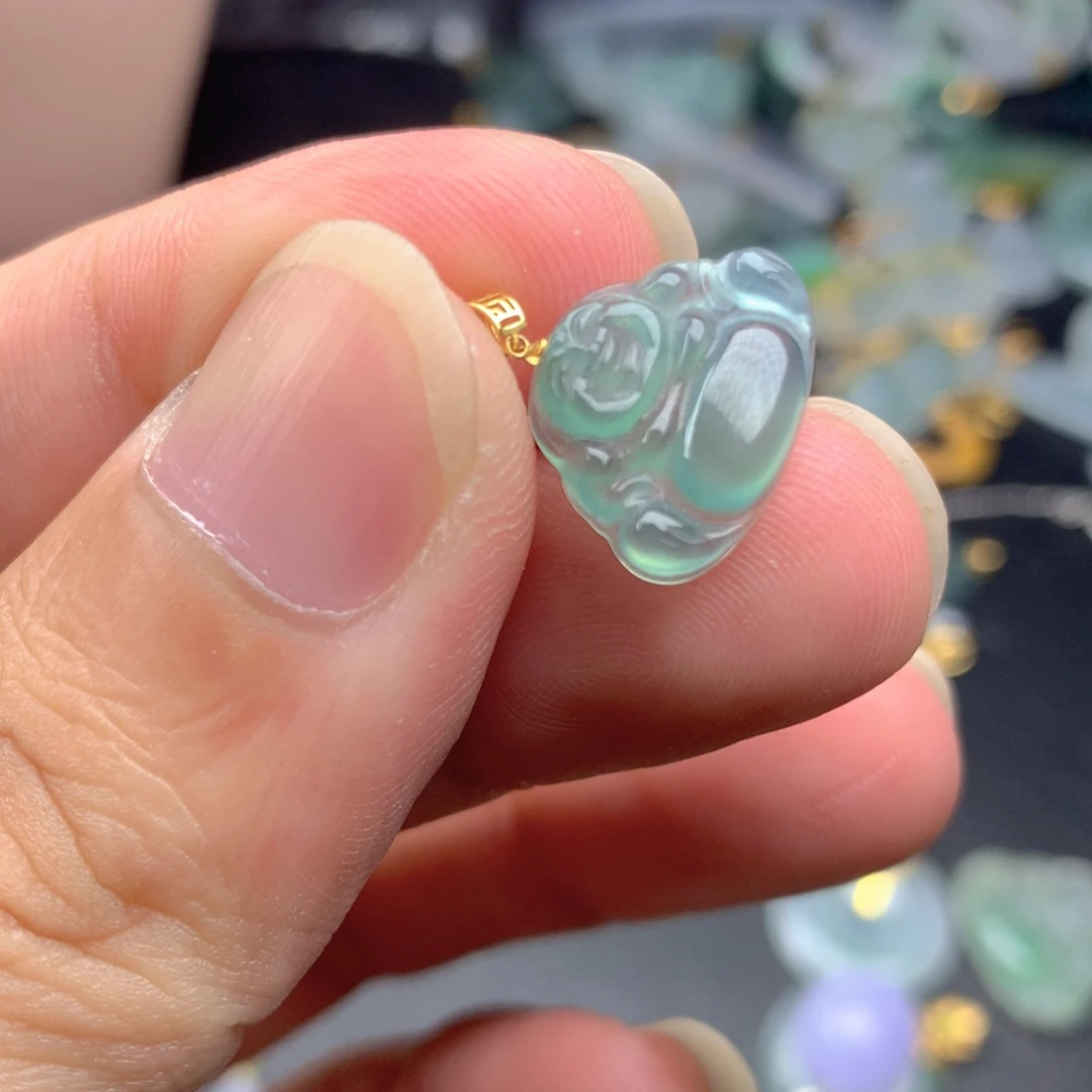 【闪购商品】翡翠18K金镶嵌颈饰翡翠