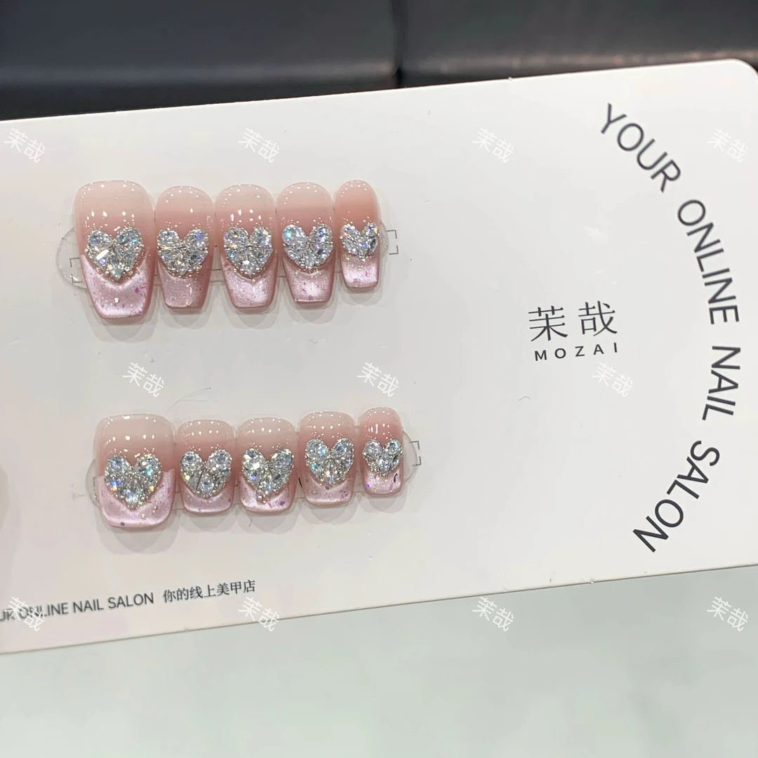 茉哉【心动瞬间】纯手工定制美甲拆卸穿戴甲A3570 J