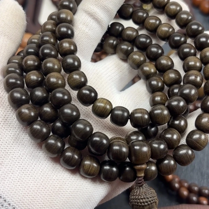 颜***辉檀香木910多圈108颗印度老山檀水阴沉奶香