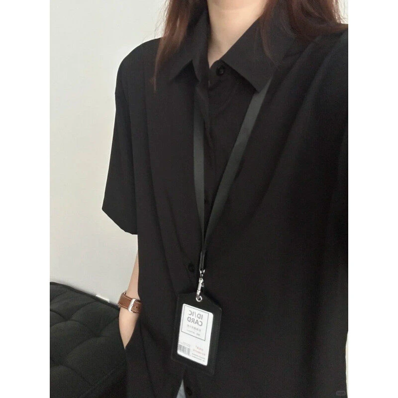 夏季纯色冰丝速干裤男薄款痞帅高级感垂感衬衫裤子搭配帅气两件套