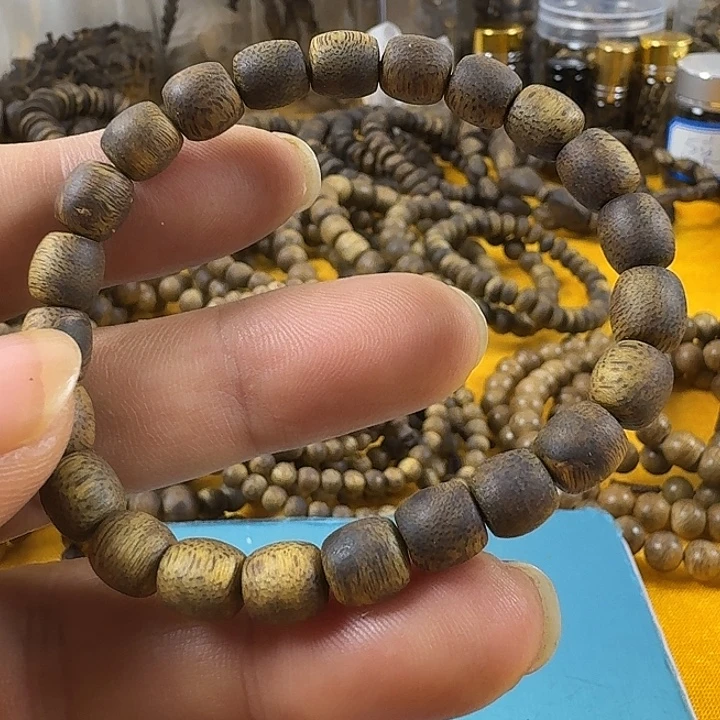 沉香沉香碎屑卡7鼓珠4.4克加