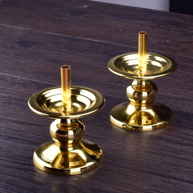 佛具合金两用光身供佛节庆财神烛台蜡烛酥油灯架底座室内复古包邮