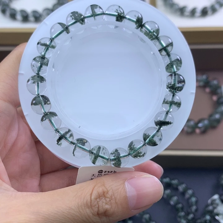 未镶嵌手链水晶绿幽灵