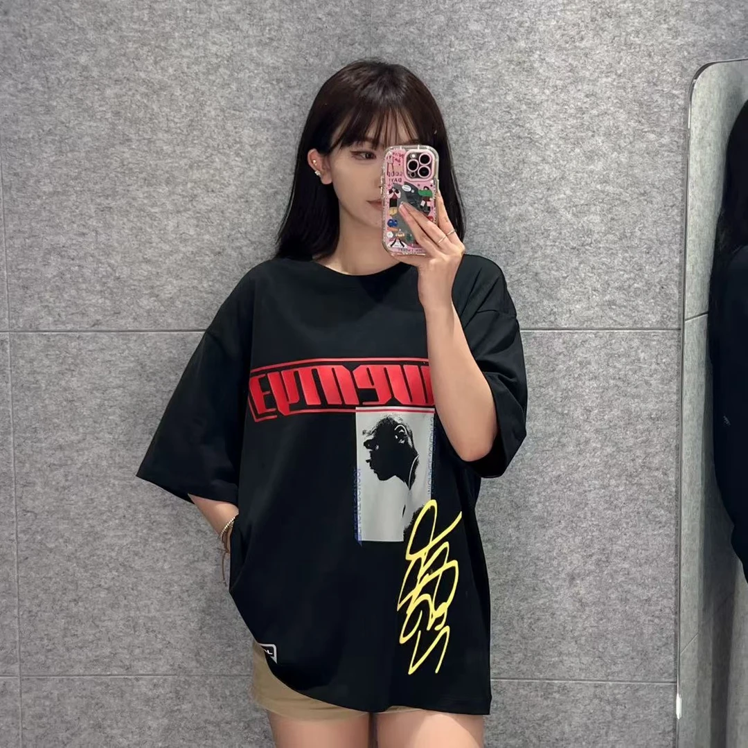 Nike耐克Jordan男女黑色休闲百搭宽松纯棉T恤HJ2367-010