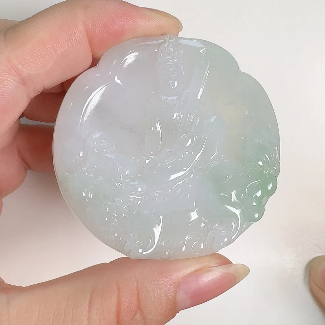 柳***人颈饰未镶嵌翡翠文殊