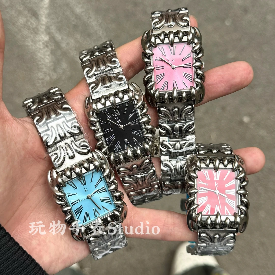 异形爪子方块手表千禧风alabaster复古y2k欧美vintage风情侣