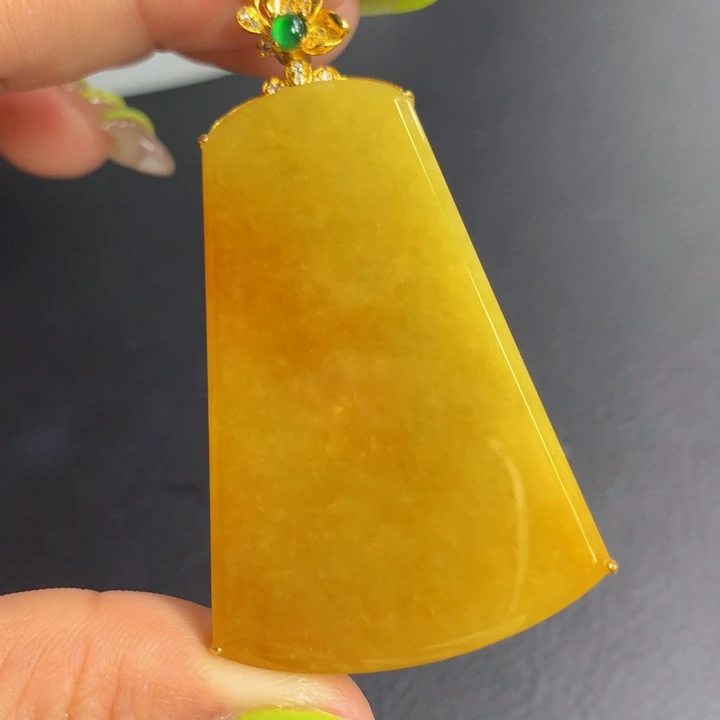 翡翠手链18K金镶嵌翡翠