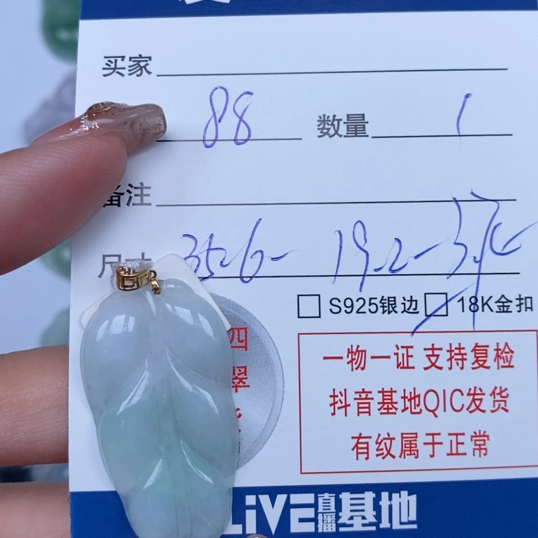 翡翠颈饰未镶嵌天然