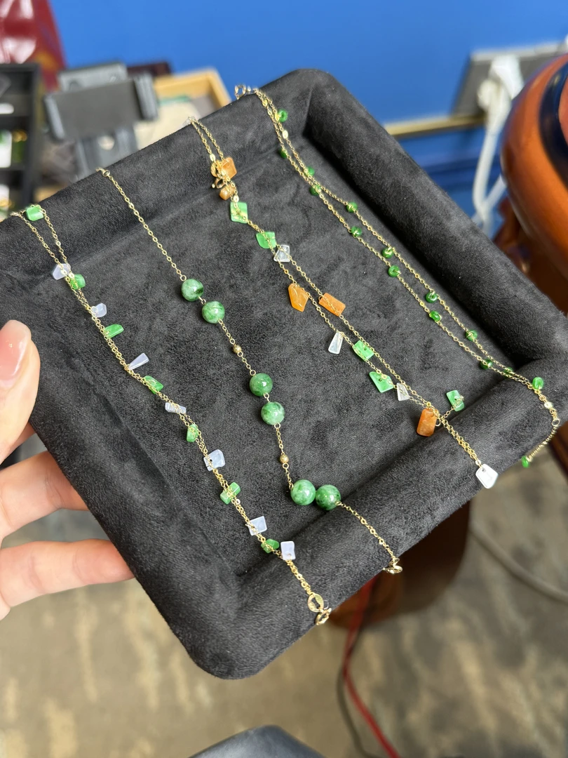 翡翠18k金手链（多样性发其一）3